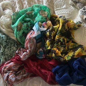 Bundle of Colorful Infinity Scarfs